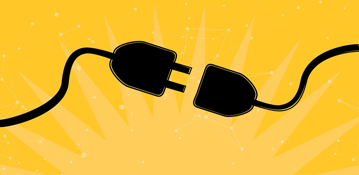 Illustration of power and extension cord